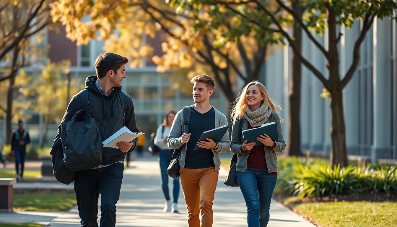 Student using a study guide to organize academic notes